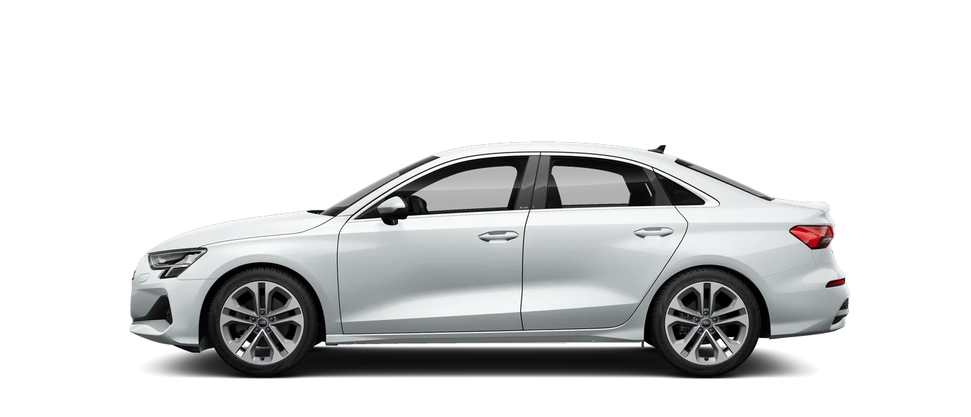 Audi A3, catálogo brasileiro atual. Imagem de fábrica, sem indicação de blindagem.
