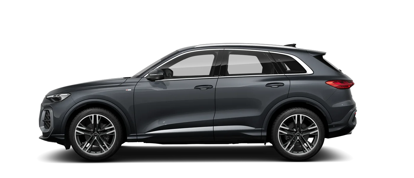 Audi Q5, catálogo brasileiro atual. Imagem de fábrica, sem indicação de blindagem.