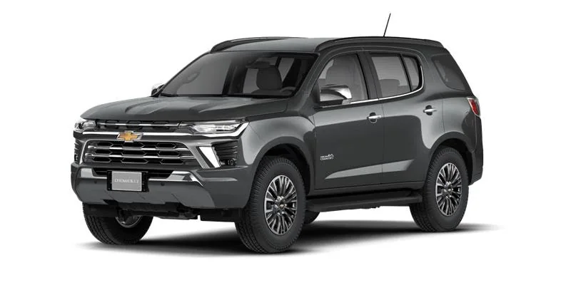 Trailblazer, linha brasileira 2027. Imagem de fábrica, sem indicação de blindagem.