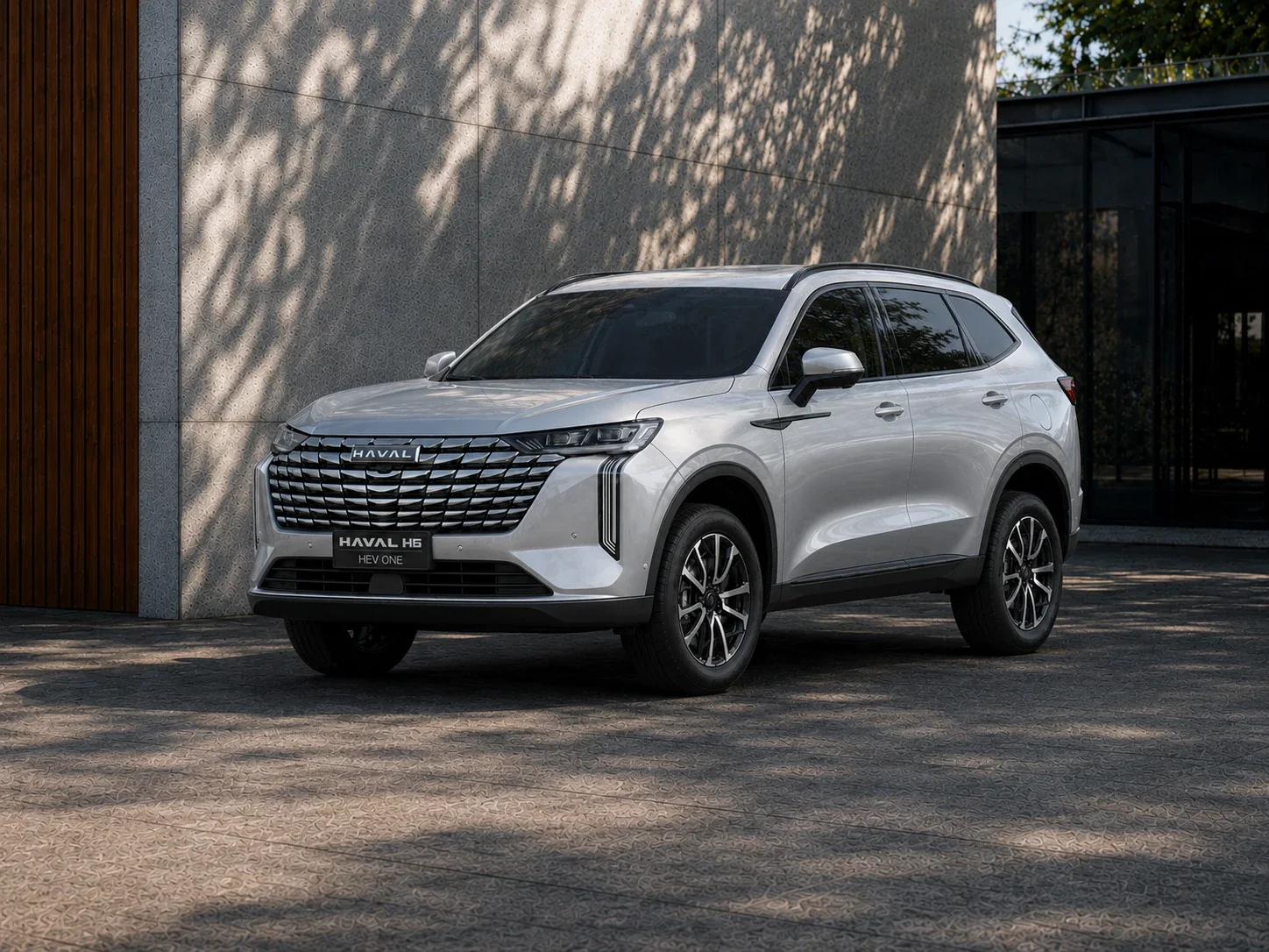 Haval H6 HEV ONE Flex, página brasileira atual. Imagem de fábrica, sem indicação de blindagem.