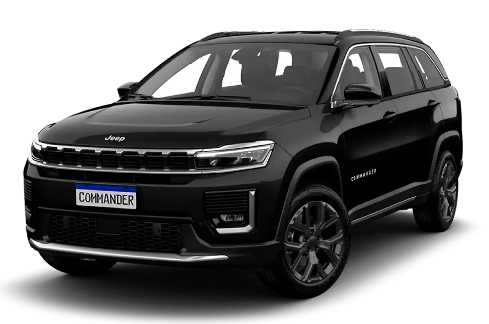 Jeep Commander, catálogo brasileiro atual. Imagem de fábrica, sem indicação de blindagem.