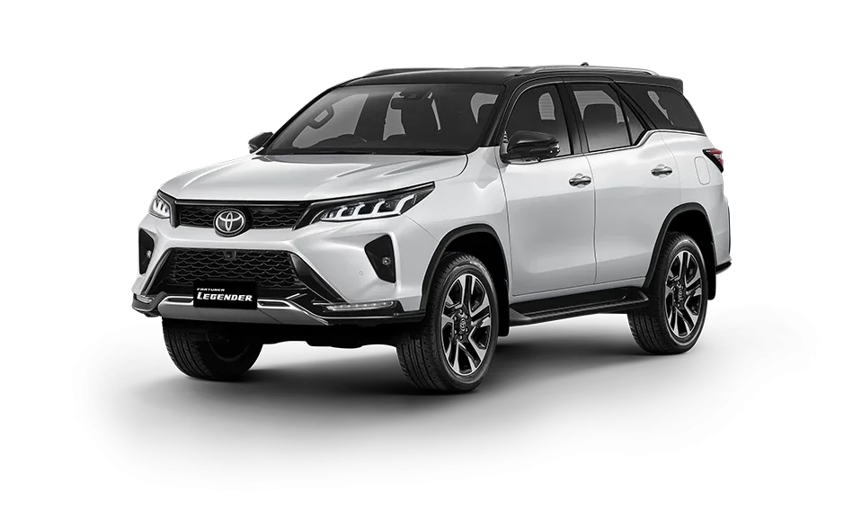 Fortuner Legender, referência tailandesa da família SW4. Imagem de fábrica, sem indicação de blindagem.